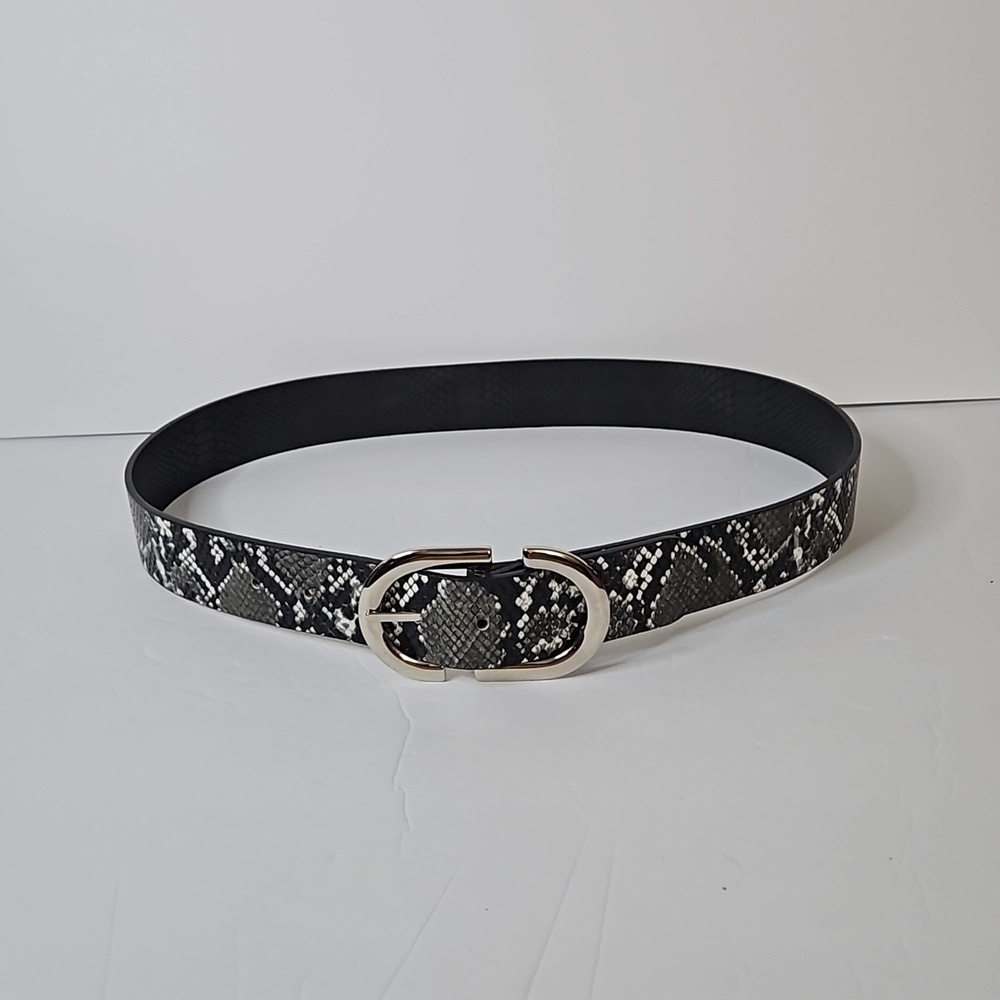 IP Blue Snake Print sz S Black White Gray Pre-owned